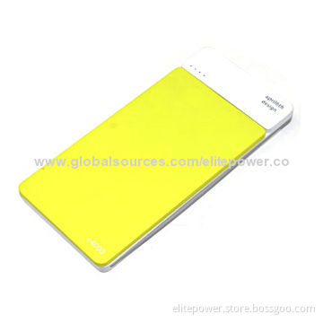 External Power Bank, 10,000 to 15,000mAh High-capacity, Li-polymer Battery
